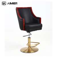 Special Custom Casino Machine Chair Golden Brush Finish Base Casino Stools Seat Height Adjustable Casino Slot Chairs